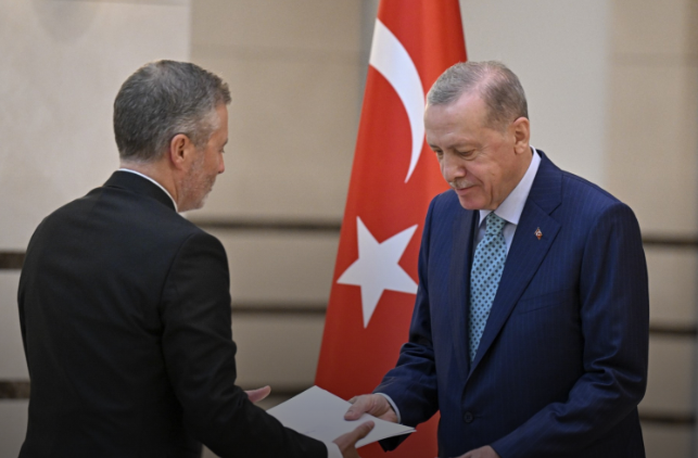 Fransa, Norveç, Mısır ve Suudi Arabistan’ın Ankara Büyükelçileri, Cumhurbaşkanı Erdoğan’a güven mektubu sundu